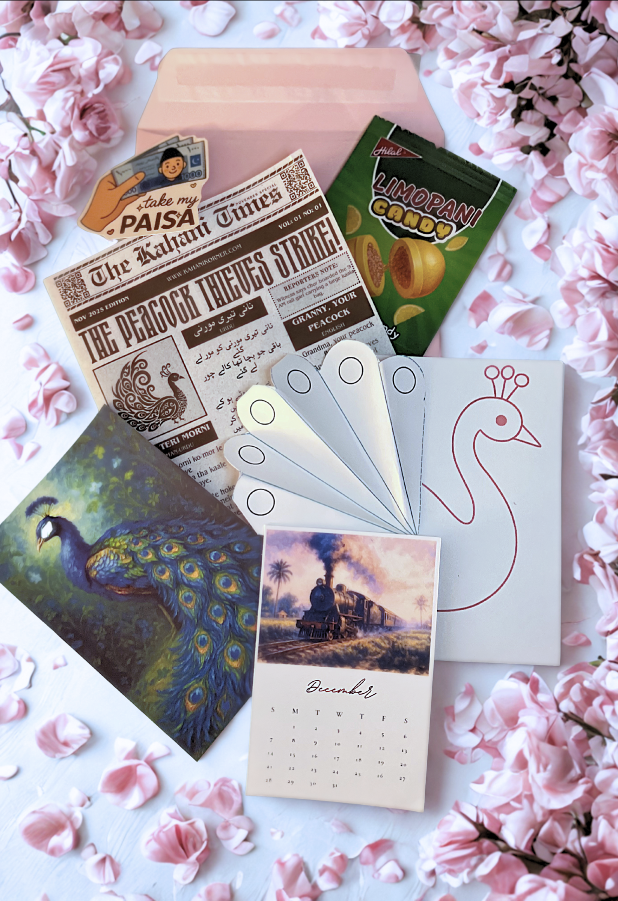 Kahani Post – envelope and mini newspaper